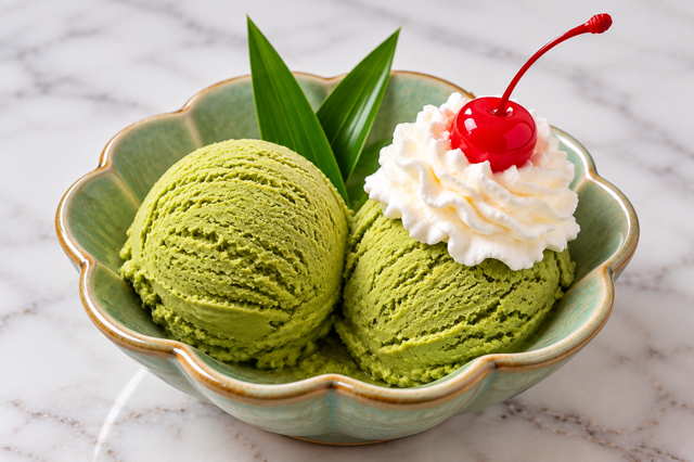 Green Tea Ice Cream.